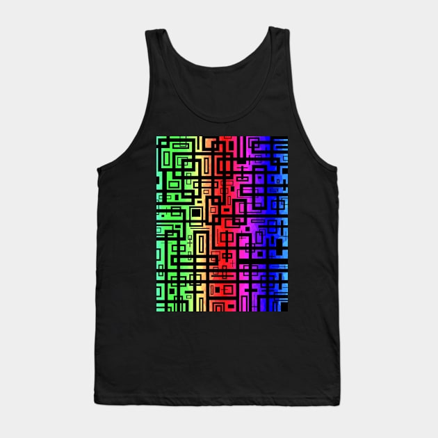 Geometric Abstract Design Tank Top by SartorisArt1